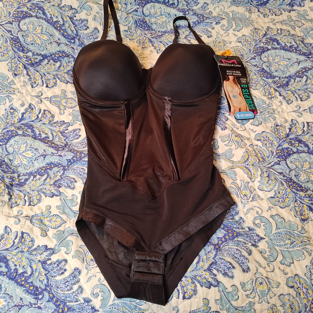 NWT Maidenform Ultra-Firm Convertible Body Shaper w Built-In Underwire Bra 38DD